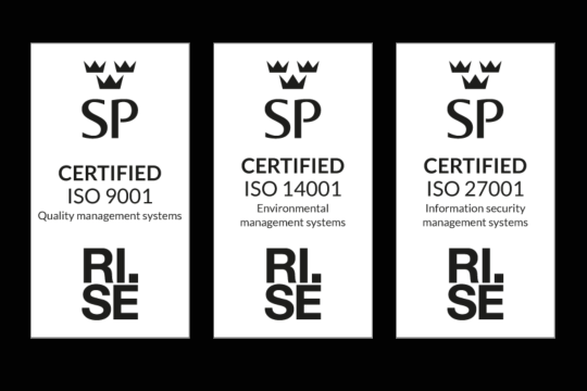 Bild på Nexer Recruits certifikat ISO_en_ISO9001_ISO27001_ISO14001