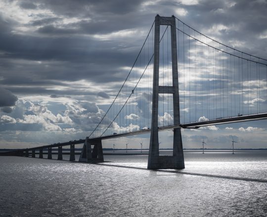 Öresundsbron mellan Danmark och Sverige.